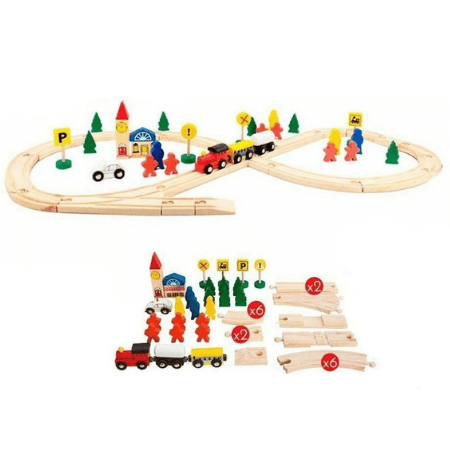 Pista Tren Con Imanes 48 PCS