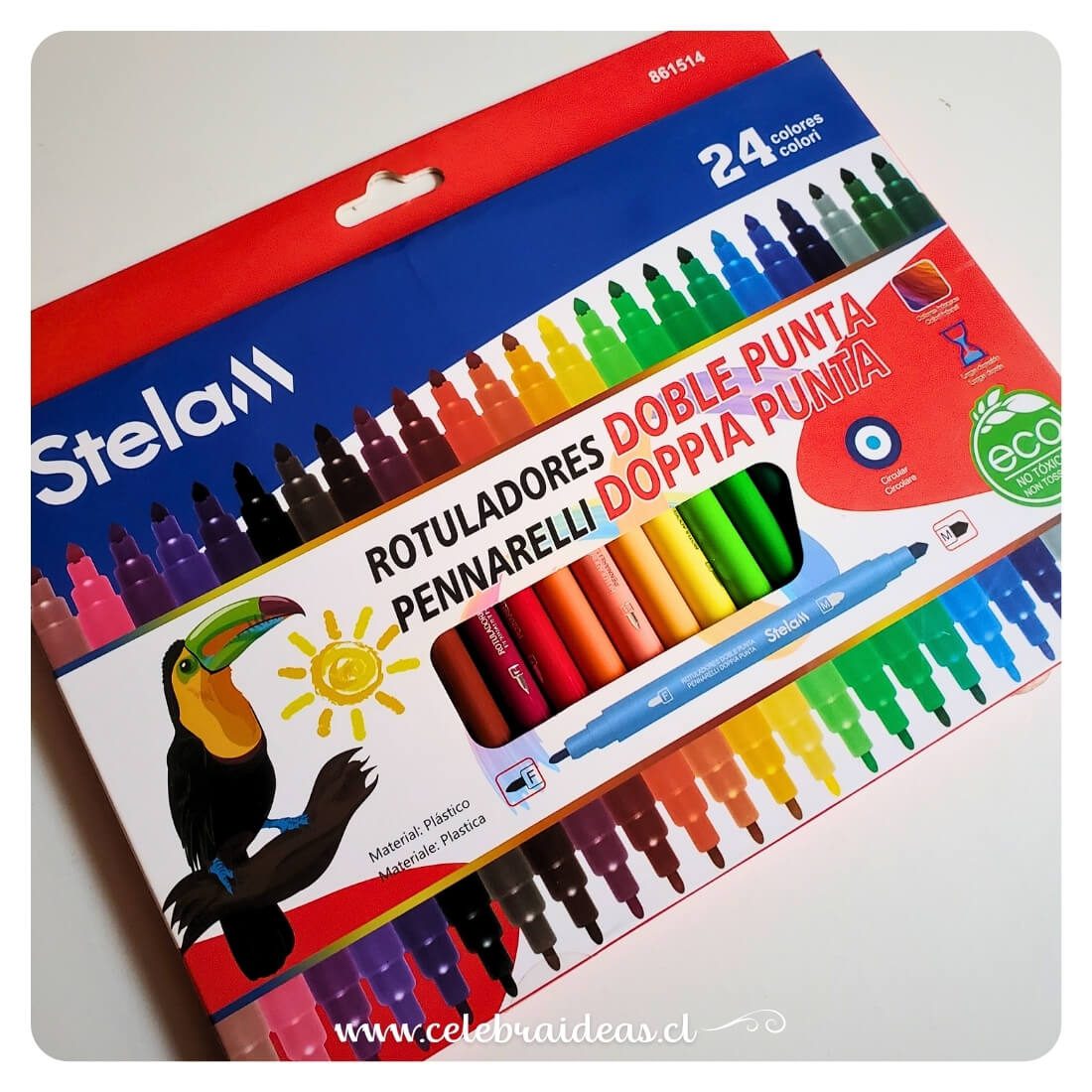 Marcadores Doble Punta Stelam – Set de 24 Colores - Imagen 2