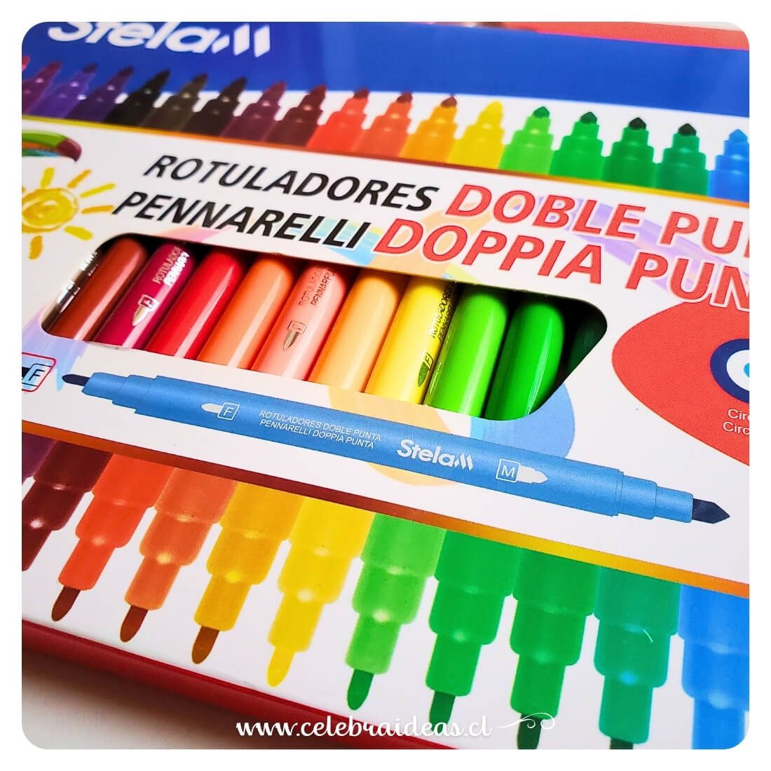 Marcadores Doble Punta Stelam – Set de 24 Colores - Imagen 3