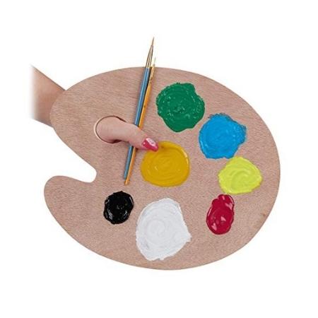 Paleta de madera para mezclar ovalada XL 40 x 30cm. - Imagen 6