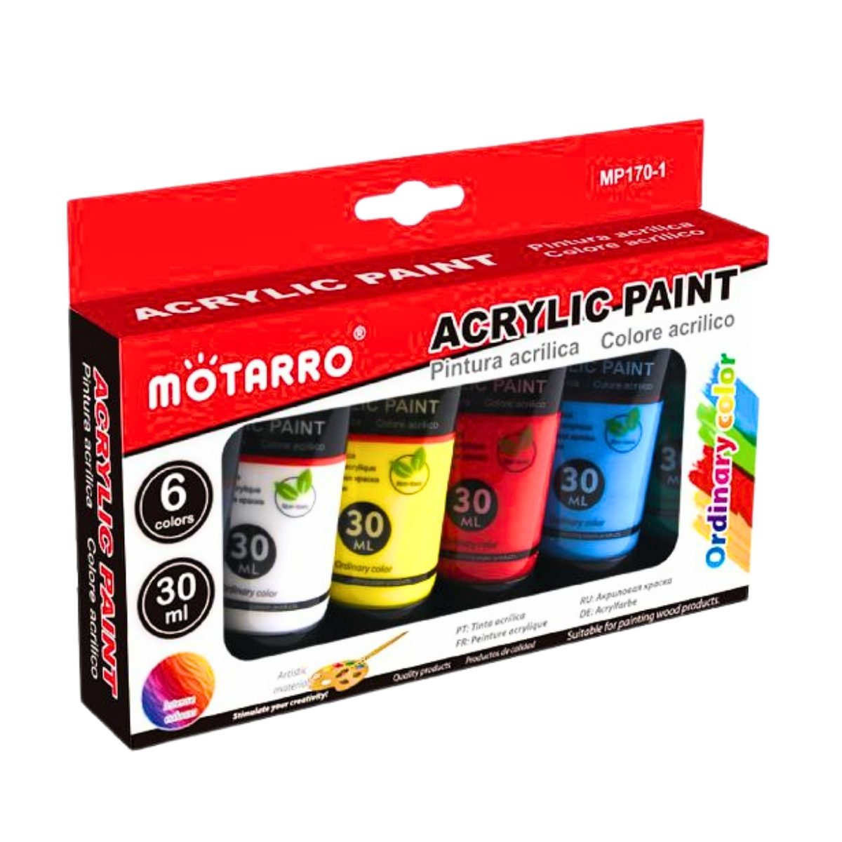 Set Pinturas Acrílicas 6×30 ml Motarro