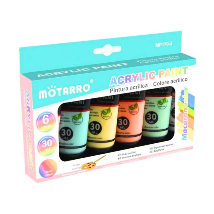 Set Pinturas Pastel 6×30 ml Motarro