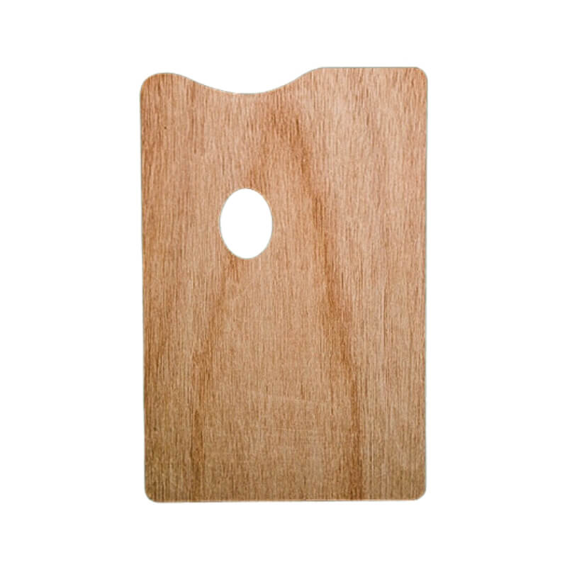 Paleta de Madera para mezclar Rectangular 30x20cm.