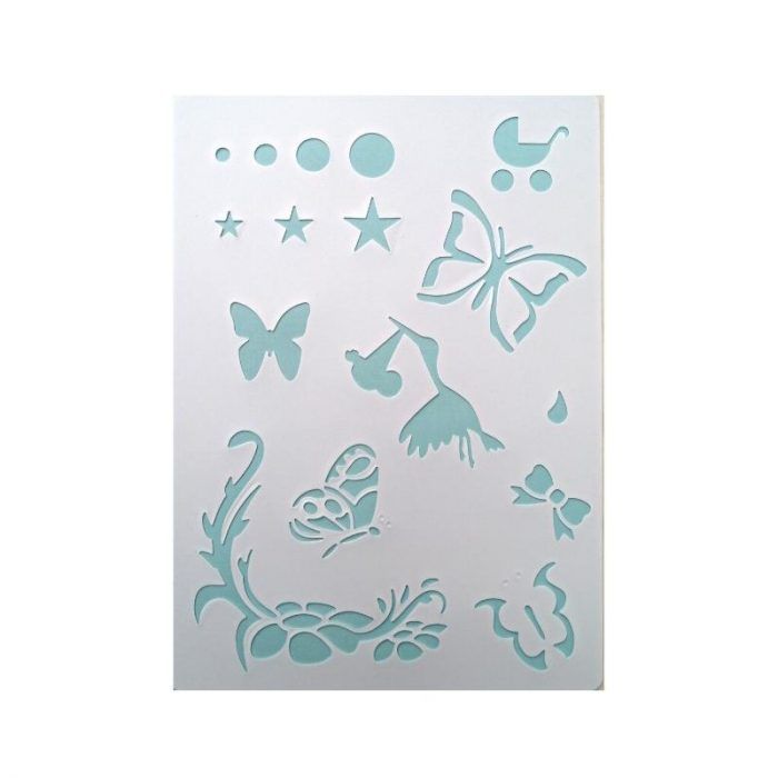 Plantilla Stencil de Figuras 21x15cm