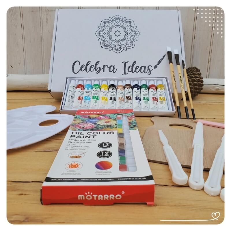 Kit de Arte con Pinturas al Óleo - Set de Pinturas 26 Pcs. - Imagen 7