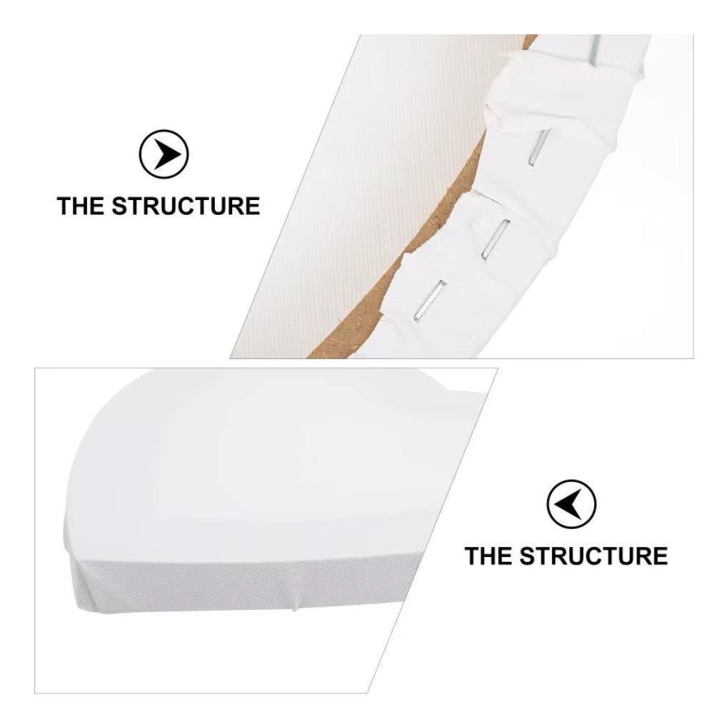 Bastidor Corazón 20 cm para Pintar – Tela de Algodón para Acrílico y Óleo - Imagen 2