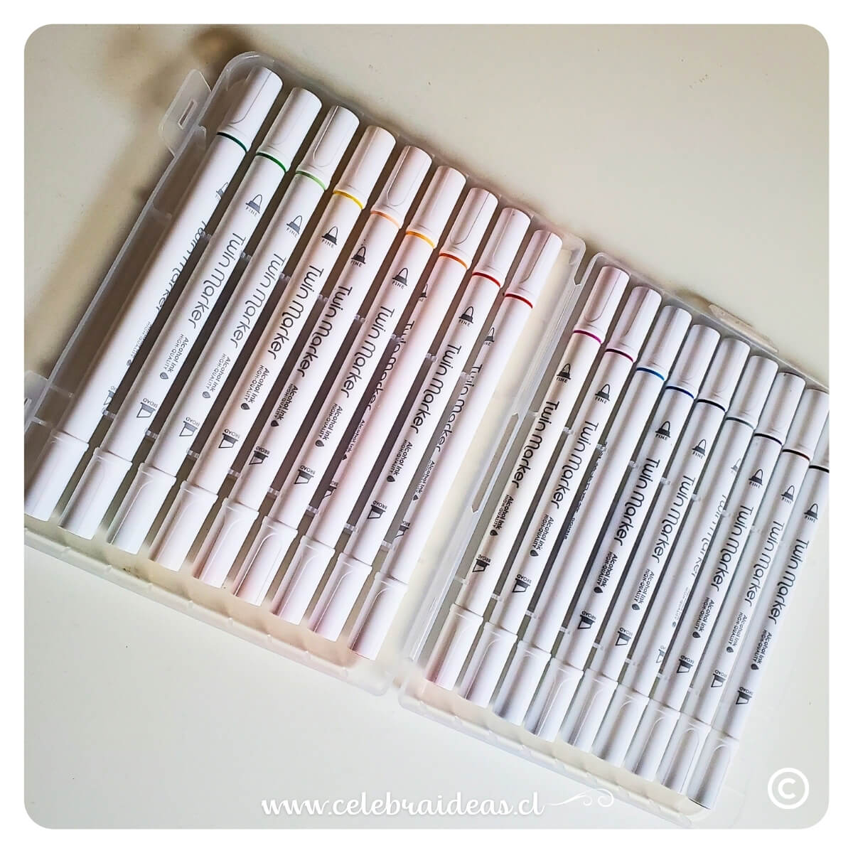 Marcadores doble punta 18 colores para arte y manualidades - Imagen 2