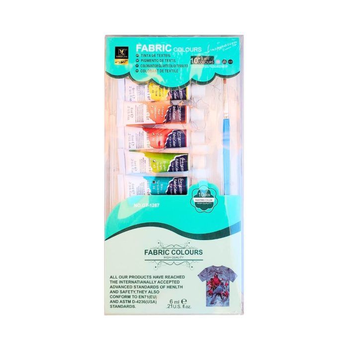 Pinturas para Telas 10 Colores 6 ml Giorgione