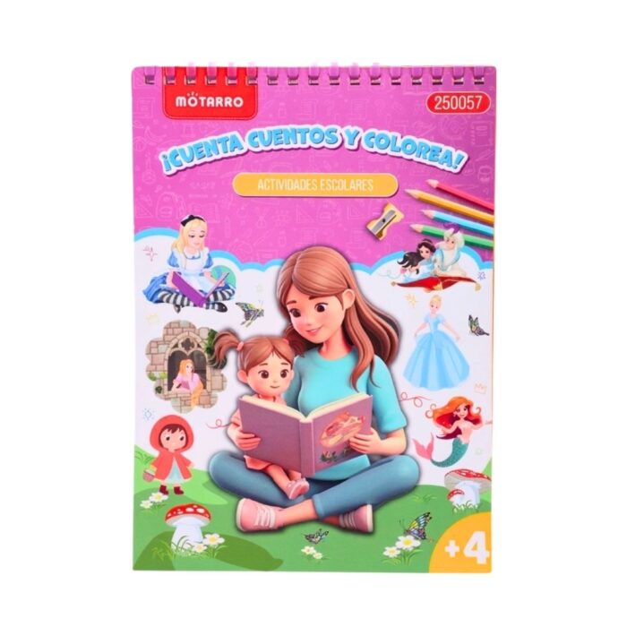 libro para colorear y cuenta cuentos